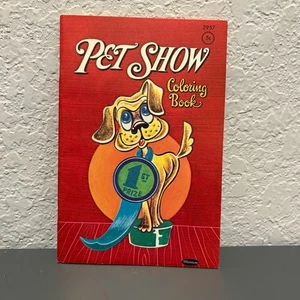 VINTAGE 1963 Whitman PET SHOW Coloring Book UNUSED UNCOLORED Collector Whitman - Picture 1 of 6