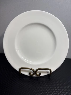 4 Wedgwood White Bone China Salad Plates 8-1/8 inches Made in England - Image 1 of 4