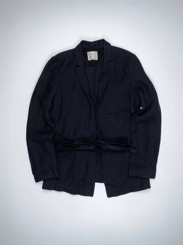 ? Forte_forte Italy estate 2017 blazer lino vintage nero cravatta bottone burberry