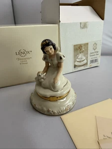 Lenox Disney Schneewittchen Schatzkiste" Porzellan Schmuckschatulle mit 24K vergoldet C - Bild 1 von 11