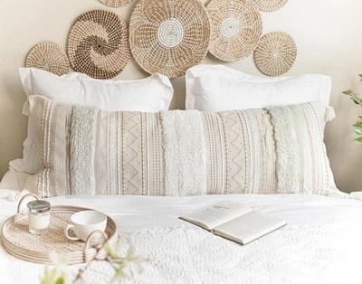 Large Body Pillow Cover for Bed 20x54 Boho Accent Oversized Long Pillowcase f... - Image 1 of 4