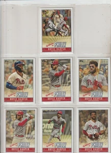 BRYCE HARPER 2019 TOPPS BASEBALL WELCOME TO PHILLY COMPLETE 20-CARD INSERT SET - Picture 1 of 3