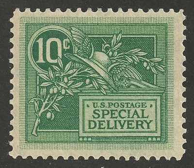 US E7 - 10c Special Delivery - 1908 issue - VF, MH - Image 1 of 2