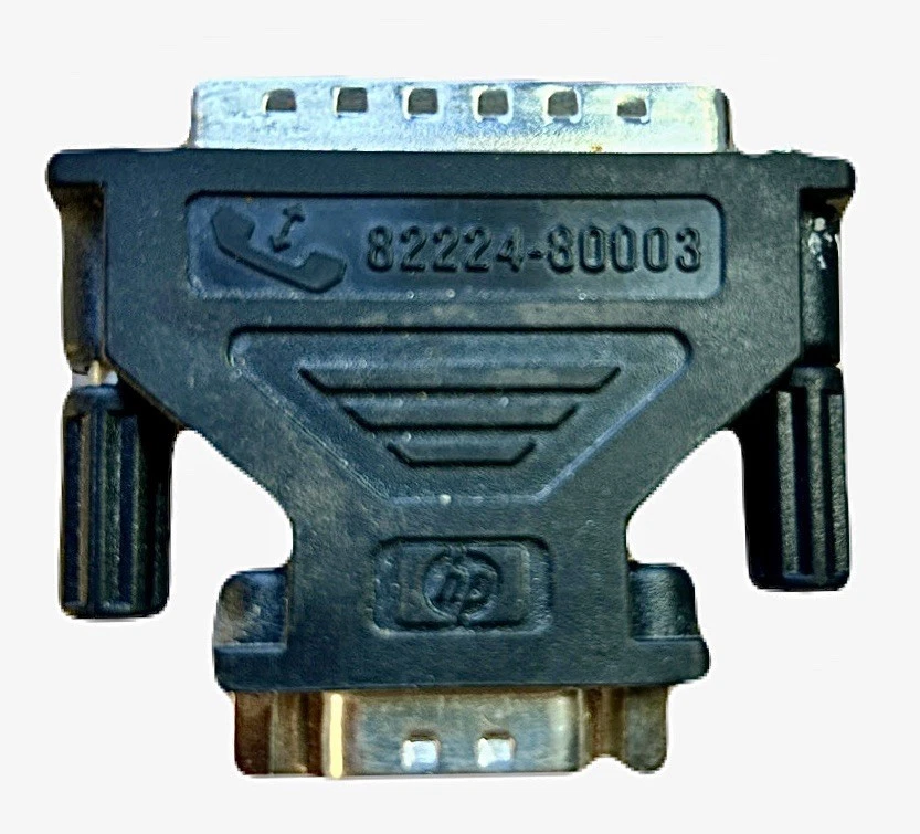 Vintage HP DB25 Serial Connector to RJ11-style, 1980s Modem/Terminal Adapter - Image 1 of 4