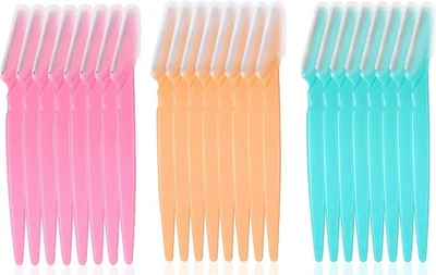 24pcs Eyebrow Razor Sharpe Cheek Facial Unwanted Hair Removal Peach Fuzz Brow