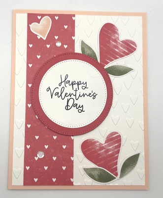 Stampin’ Up! Kit de tarjetas de San Valentín, juego de 5, DSP, corazones en relieve, lentejuelas Foto 1 de 4