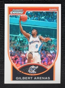 2007-08 Bowman Draft Picks & Stars refractor cromado/299 Gilbert Arenas #1 - Imagen 1 de 3