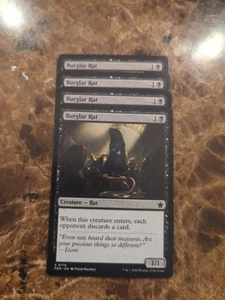 (4) Burglar Rat *PLAYSET* Foundations Regular NM MTG - Picture 1 of 1