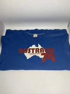 Camiseta grande para hombre American Eagle 74 Austrailia de punto único vintage - Imagen 1 de 4
