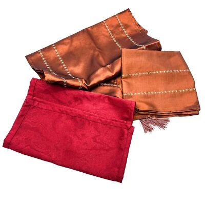 Placemat Table Runner Tablecloth with Fringes 100% Polyester 80 X 80 CM - Image 1 of 4