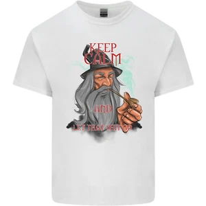 Keep Calm & Let That Sh!t Go Weed Drugs Mens Cotton T-Shirt Tee Top - Picture 1 of 3