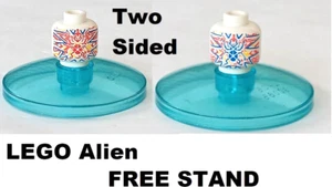 LEGO Alien on Head Tiny Alien PRINTED on Both Sides Head FREE STAND CREATURE Leg - Picture 1 of 1