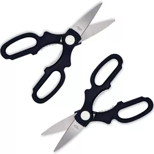 2pc Kitchen Shears Scissors Heavy Duty Sharp Cooking Food Meat Chicken Utility - Picture 1 of 7