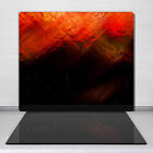 Glass Chopping Board Worktop Saver Painting Abstract Black and Red 60x52 cm