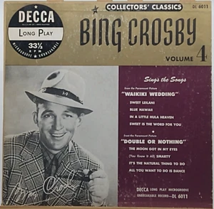 Bing Crosby – Collectors' Classics Volume 4 10" Vinyl LP Record Album DL-6011 - Picture 1 of 5