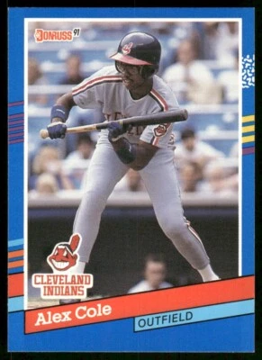 1991 Donruss #383 Alex Cole - Image 1 of 2
