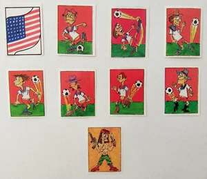 1994 Figusa World Cup USA National Soccer Team Card Set Rare Argentina Cartoons - Picture 1 of 7