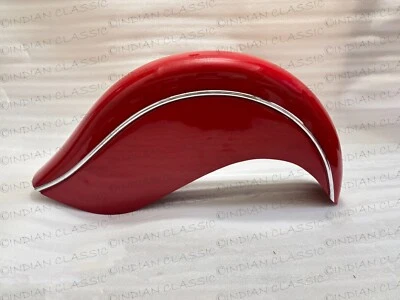 Indian Chief 1941-1951 Front Fender Mudguard With Chrome Trim Red Painted - Image 1 of 4