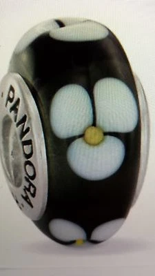 Подлинный Pandora SSilver 'цветы для вас' Murano бусина подвеска 4 браслет подвеска - Изображение 1 из 4