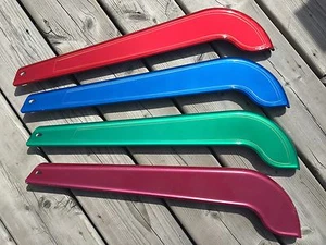 DE COLECCIÓN BICICLETA BICICLETA PROTECTOR CADENA CHAINGUARD NOS NUEVO AZUL CON LÍNEA DORADA PINTADA - Imagen 1 de 1