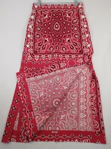 Gonna bandana rossa Ginori Sportswear Clothcraft piccola media vintage boho hippy - Foto 1 di 12
