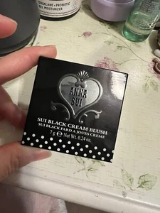 Anna Sui Black Cream Blush Magical Black to Blooming Rose Japan Try One Time - Picture 1 of 10