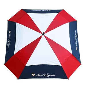 Ben Hogan Golf Deluxe 68" Tour Umbrella, Square, Red White and Blue - Picture 1 of 3