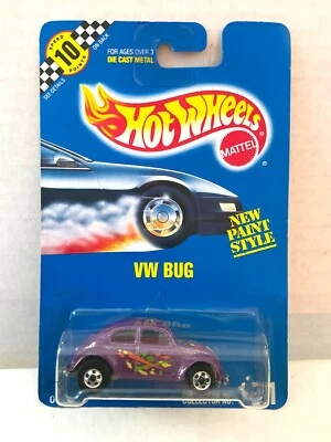 Hot Wheels VW BUG - Tarjeta Blue Speed Points #171 - Púrpura, Blackwall Wheels Foto 1 de 4