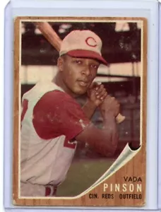 1962 Topps Vada Pinson Cincinnati Reds #80 βοΈπ₯π― GVG - Foto 1 di 2