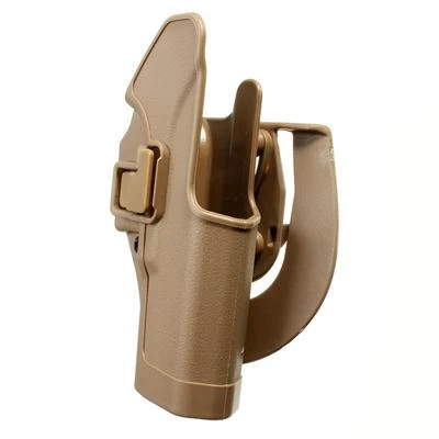 Quick Tactical Belt Paddle Holster Right Hand Fits for Glock 17 19 23 32 Tan - Image 1 of 4
