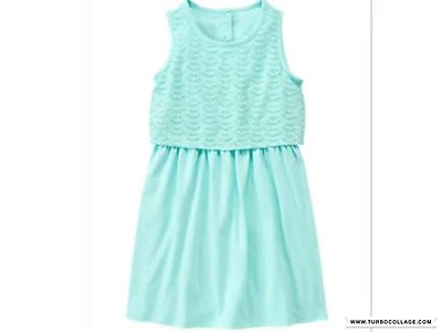 NEW GIRLS  PRETTY Aqua  Sleeveless  Dress  SIZE 6BY GYMBOREE * - Image 1 of 2