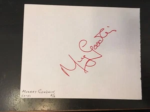 MURRAY GOODWIN - ZIMBABWE CRICKET - PÁGINA DE ÁLBUM BLANCO FIRMADA - Imagen 1 de 1