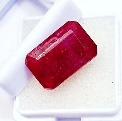 Natural Red Beryl 13.15 Ct Certified Loose Gemstone With Free Gift - Image 1 of 4