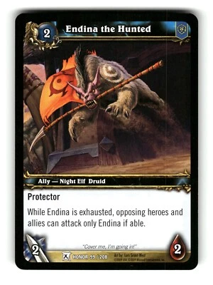 World of Warcraft TCG Fields of Honor Trading Card Endina the Hunted #99 C - Image 1 of 4