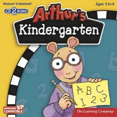 Arthur's Kindergarten (2 Disc Set) Ages 4-6 The Learning Company New Sealed - Image 1 of 4