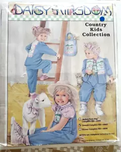 Daisy Kingdom Overall Pattern Fabric Kit Collection 2T-3T-4T #4602 - Picture 1 of 6