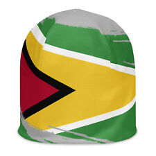 Guyana Flag All-Over Print Beanie Guyanese National Emblem Bonnet Hip Hop Hat