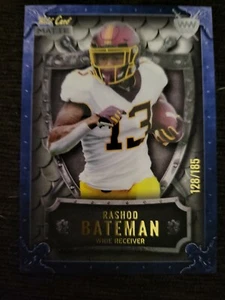 2021 Wild Card Matte RASHOD BATEMAN RC BLUE CHASE SP #128/185 Weekend Warrior - Picture 1 of 2