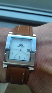 Time Force TF1380L04 Squared Vintage Collection Nos Watch Montre Uhr Reloj Fond - Picture 1 of 12