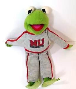 Vintage Kermit The Frog Plush Toy Muppet University Jim Henson 1989 16” - Picture 1 of 9