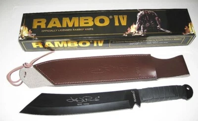 HOLLYWOOD COLLECTIBLES GROUP RAMBO IV Messer Machete John J. Rambo Signature Edition Neu/Ovp