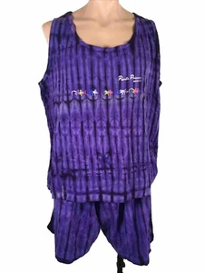 VTG Beach Wear Neon 80s 90s Tie Dye Puerto Penasco Beach Short Set Tank Shirt - Picture 1 of 13