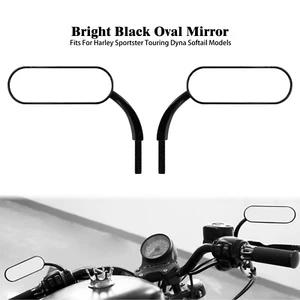 Universal Motorcycle Rearview Mirror 8mm 10mm Fit For Harley Softail Fat Boy - Bild 1 von 9