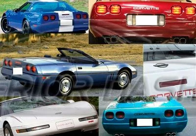 CHEVROLET CHEVY CORVETTE CROMO PARACHOQUES LETRAS INSERTOS AJUSTE 1990 91 92 93 94 95 96 Foto 1 de 4