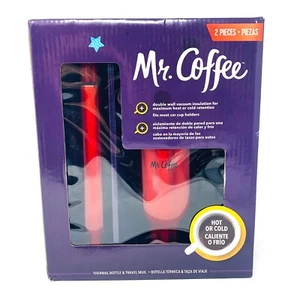 Mr. Coffee Travel Mug And Thermal Bottle Red. NIB - Picture 1 of 7