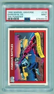 1990 Marvel Universe Daredevil Vs. The Punisher PSA 9 Mint #110 Famous Battles - Bild 1 von 2