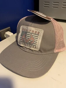 Gorra de camionero Realtree Hunting Antler Flag para mujer rosa gris Snapback nueva con etiquetas - Imagen 1 de 4