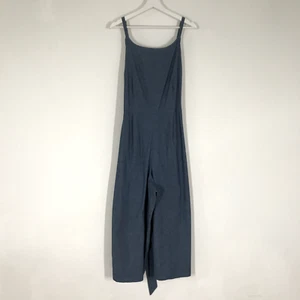 LANE BRYANT Womens Size 18 Chambray Cami Cropped Wide Leg Belted Jumpsuit NEW - Picture 1 of 13