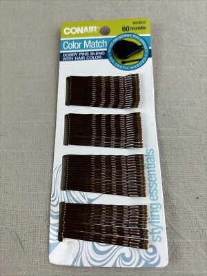 Conair Color Match Bobby Pins,棕色,58/60 件 — 第 1/4 张图片