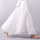 2023 Summer Women Skirt Linen Cotton Long Skirts Elastic Waist Boho Maxi Skirts